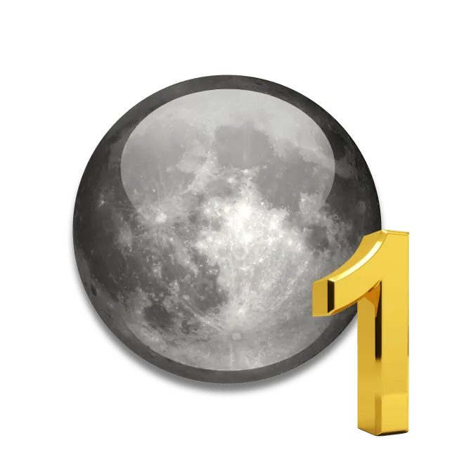 Luna în casa 1