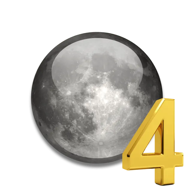 Luna în casa 4