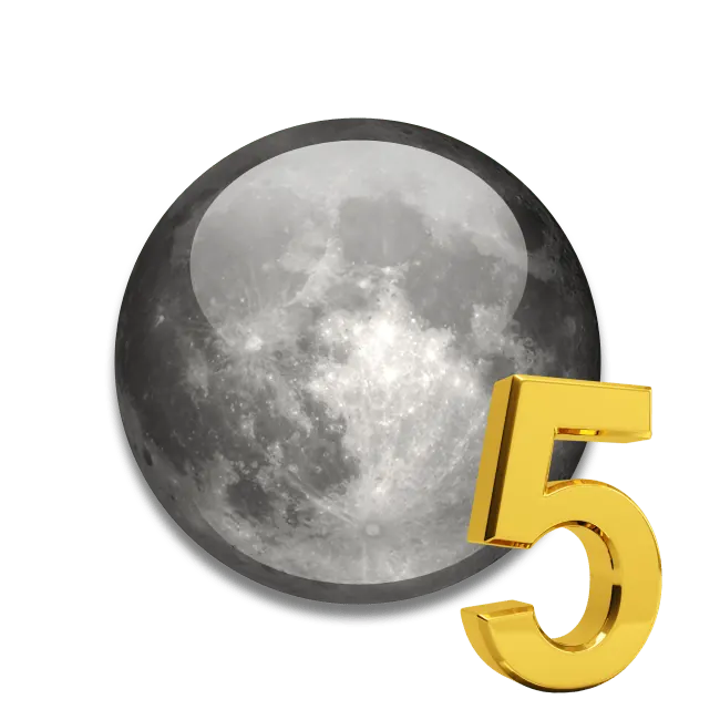 Luna în casa 5