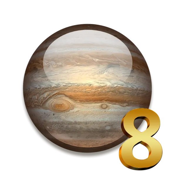 Jupiter în casa 8